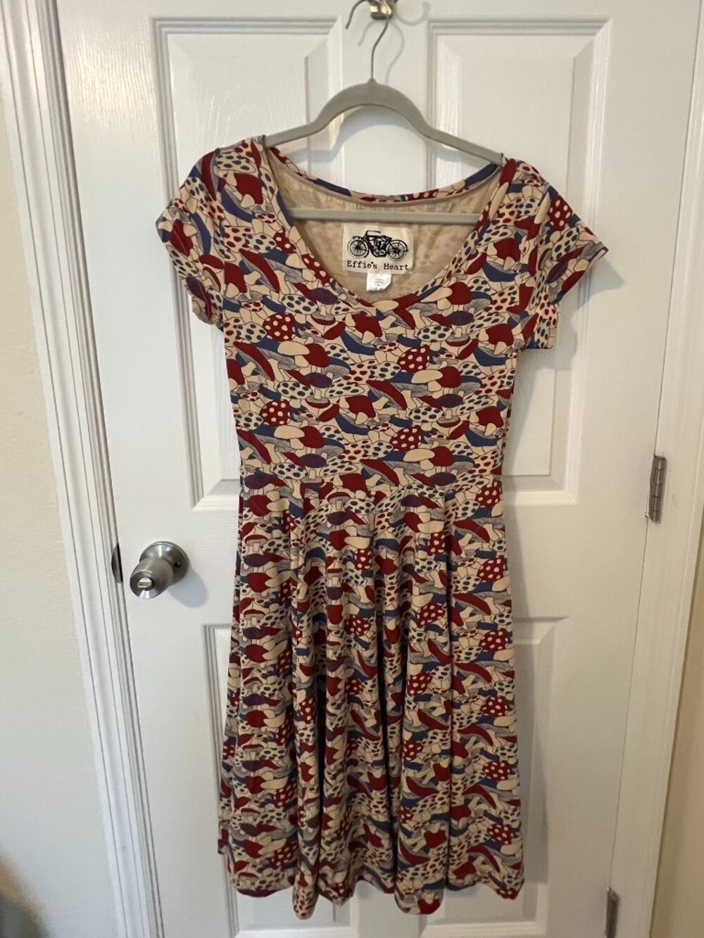 Effie's Heart Sadie Dress - Mushrooms - Size M